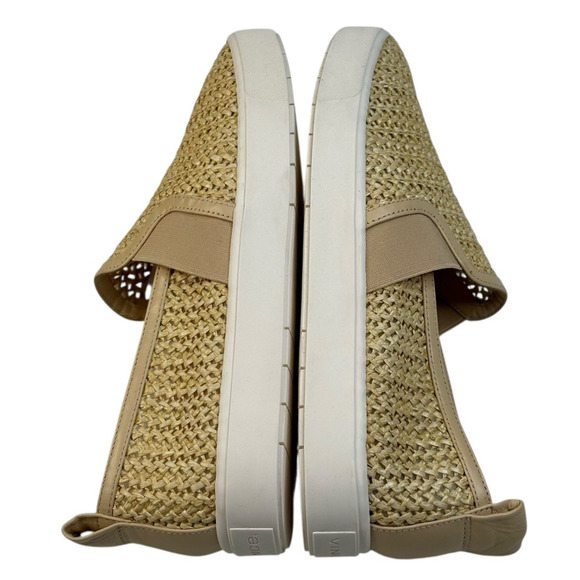 Vince Blair Natural Raffia Womens Slip On Sneakers Size 8M New $176 - Picture 5 of 10
